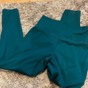 Green high waist leggings